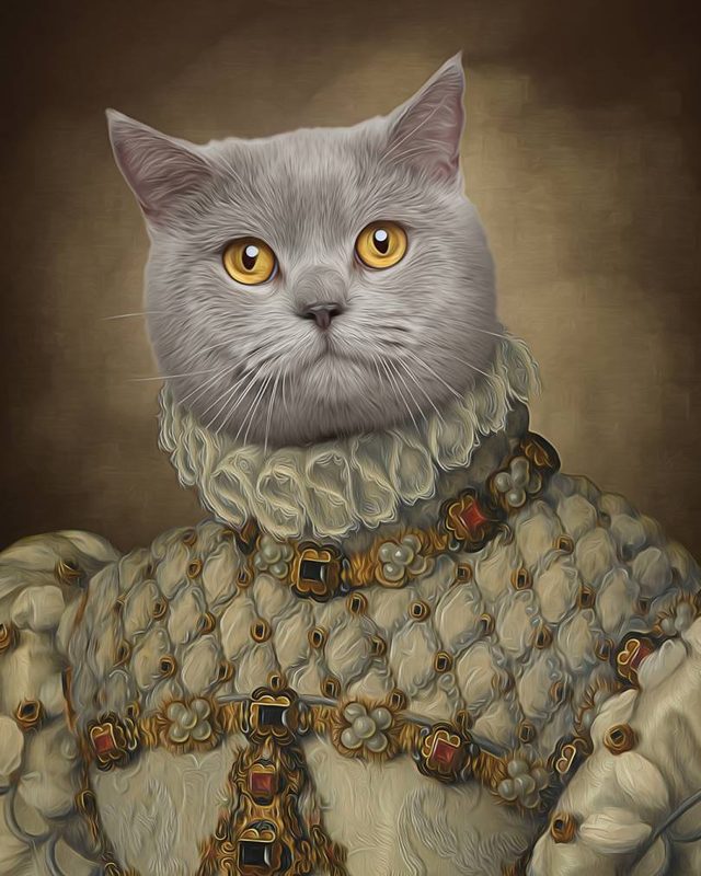 Portret ljubimca u kostimu Princeza